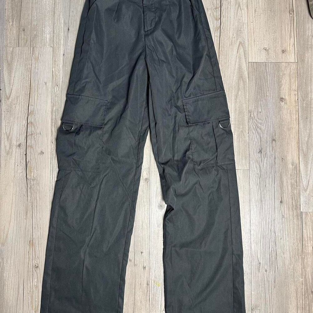 Prettylittlething Women's Grey and Black Trousers